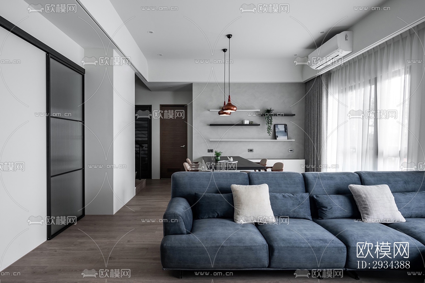 北欧平层效果图下载（渲染图16）