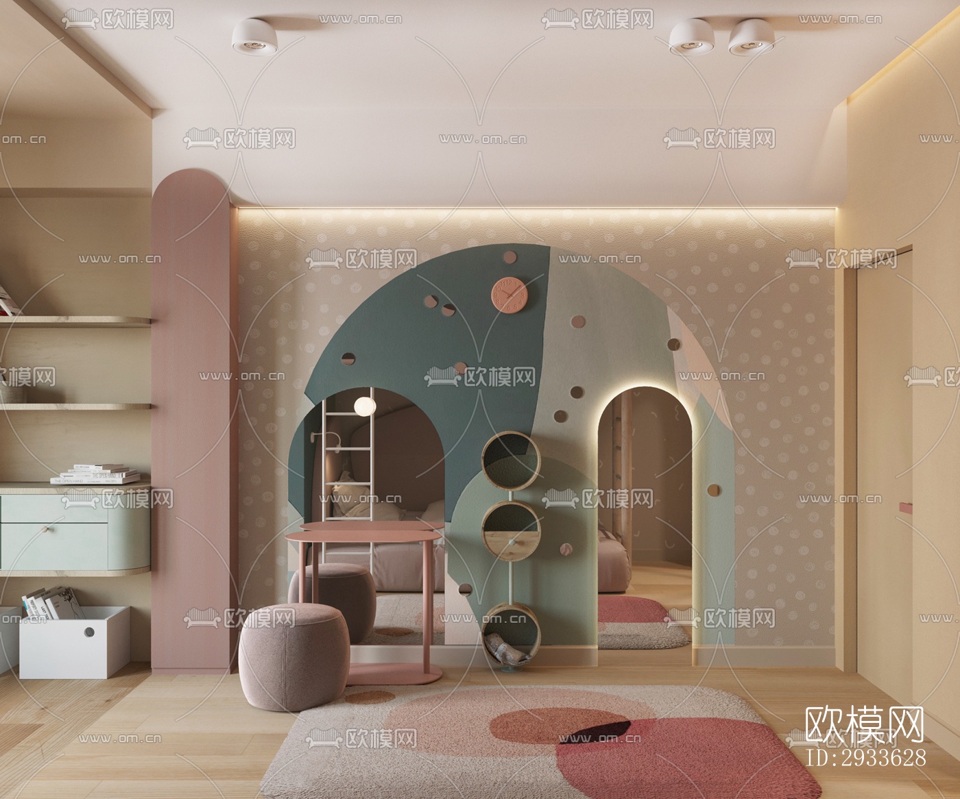 北欧公寓效果图下载（渲染图12）