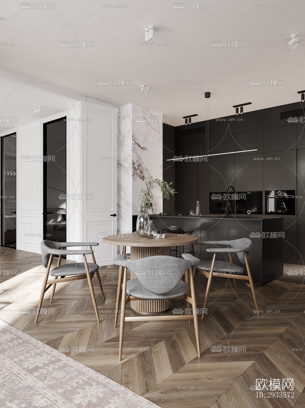 北欧公寓效果图下载（渲染图17）