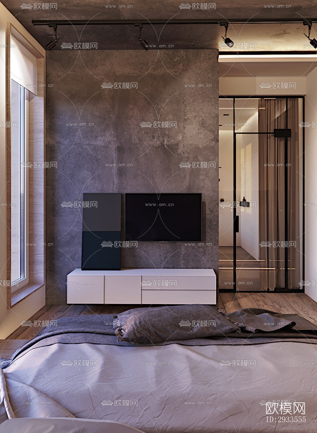 北欧公寓效果图下载（渲染图2）