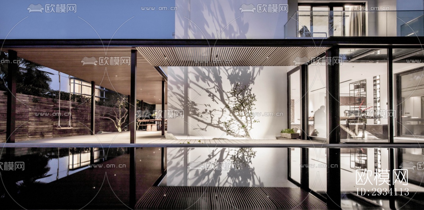 现代别墅效果图下载（渲染图10）