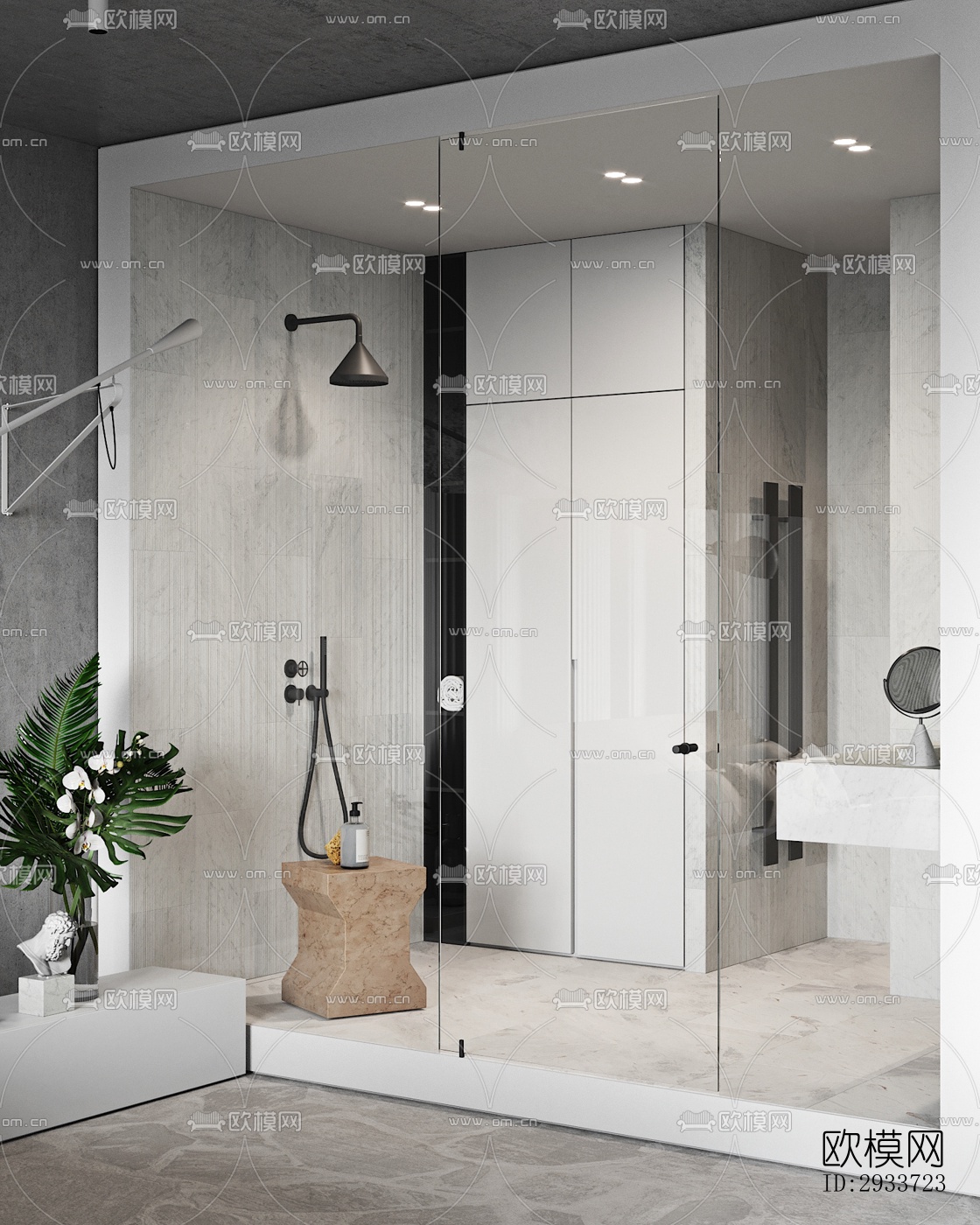 现代公寓效果图下载（渲染图8）