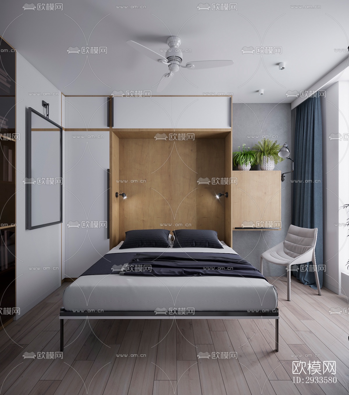 北欧公寓效果图下载（渲染图13）