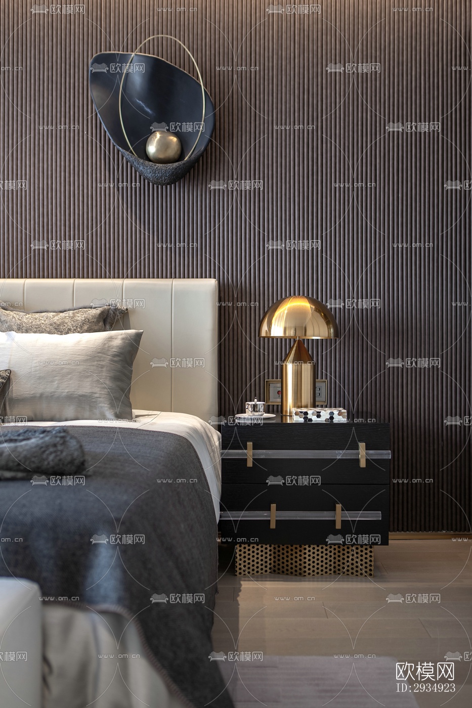 现代平层效果图下载（渲染图6）