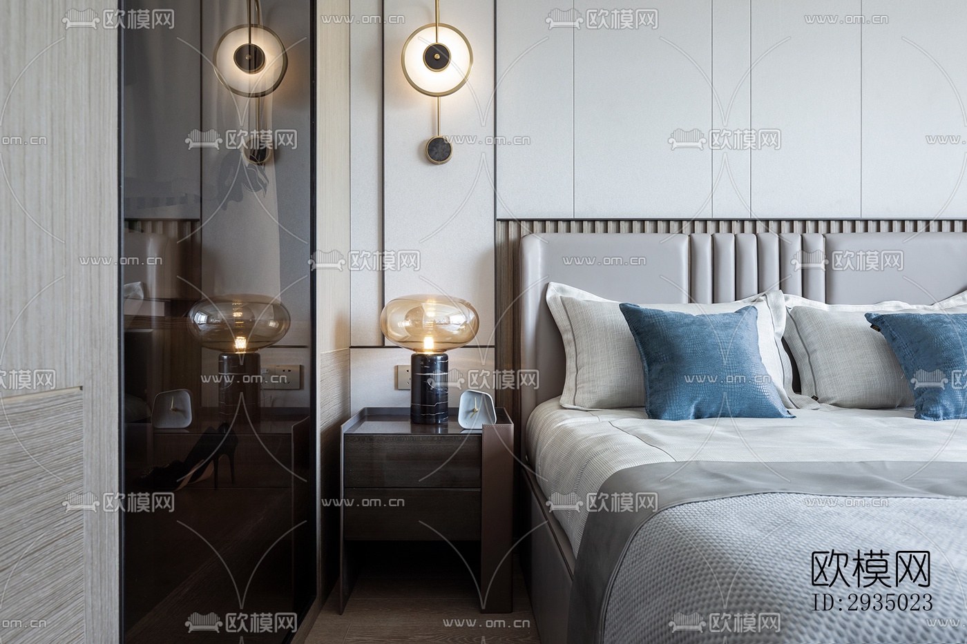 现代平层效果图下载（渲染图9）