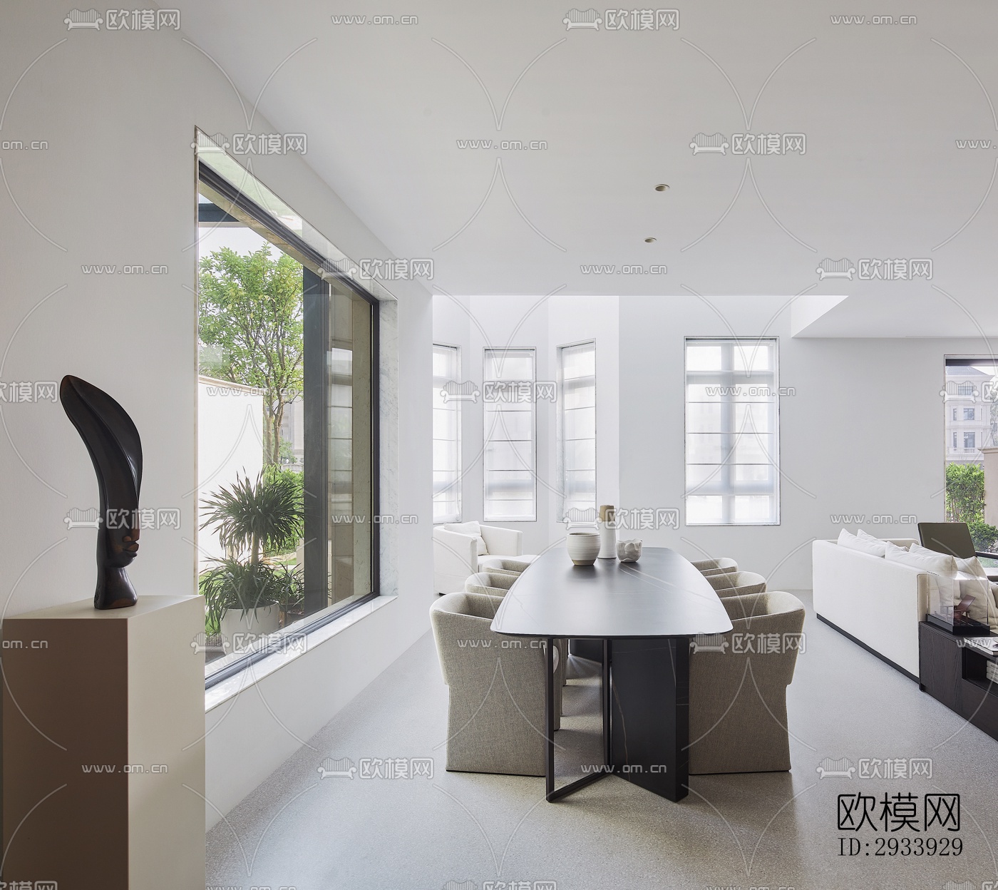 新中式别墅效果图下载（渲染图16）