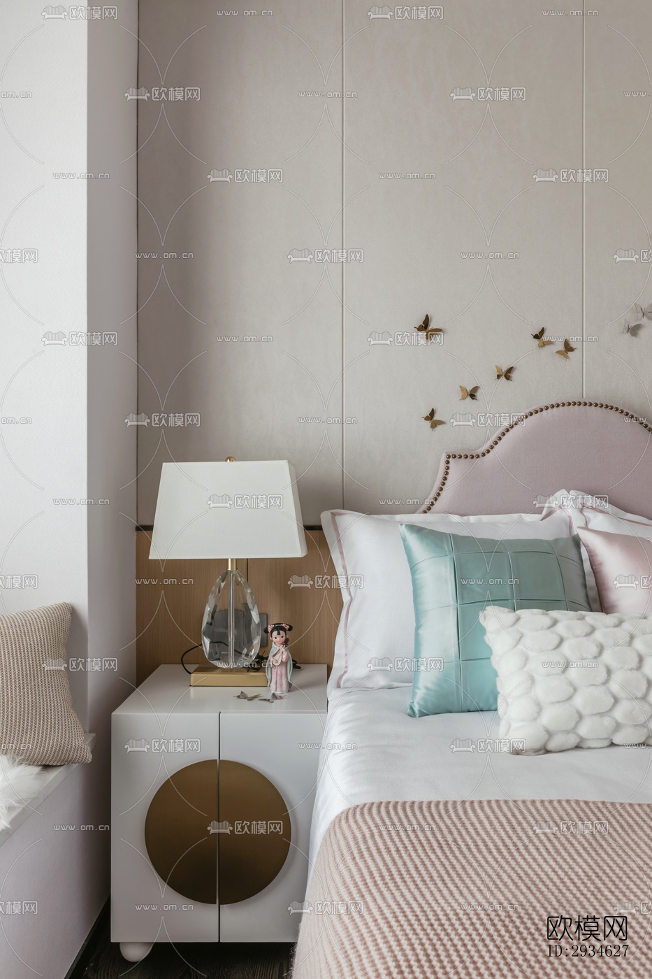 新中式平层效果图下载（渲染图7）