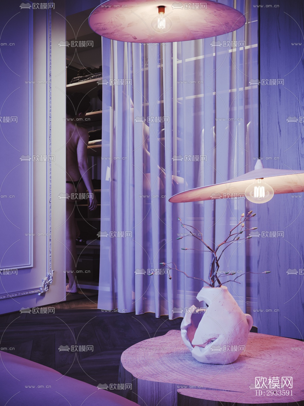 北欧公寓效果图下载（渲染图11）