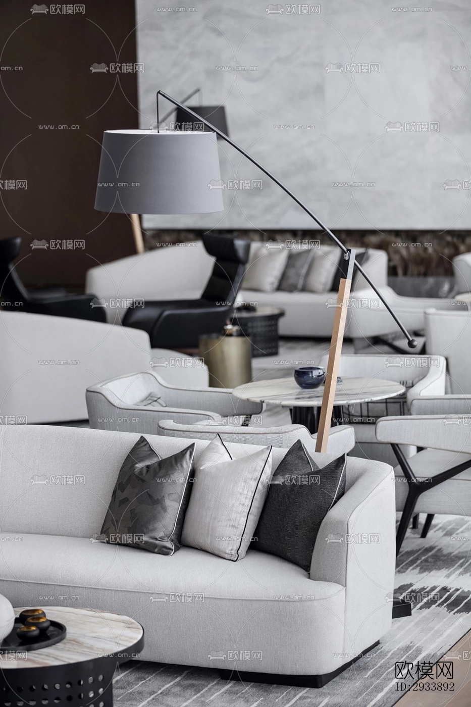 新中式别墅效果图下载（渲染图14）