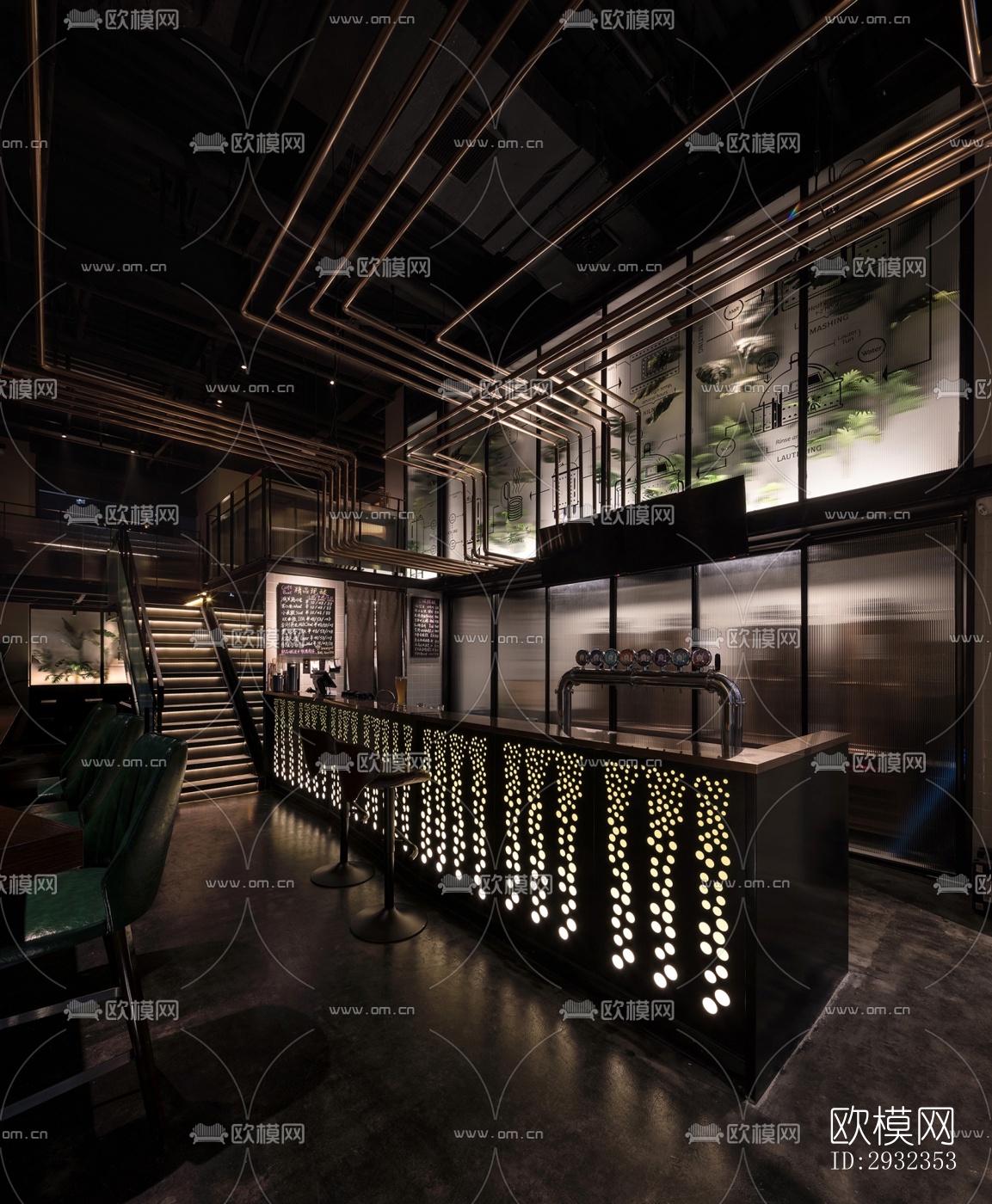 工业风酒吧效果图下载（渲染图15）