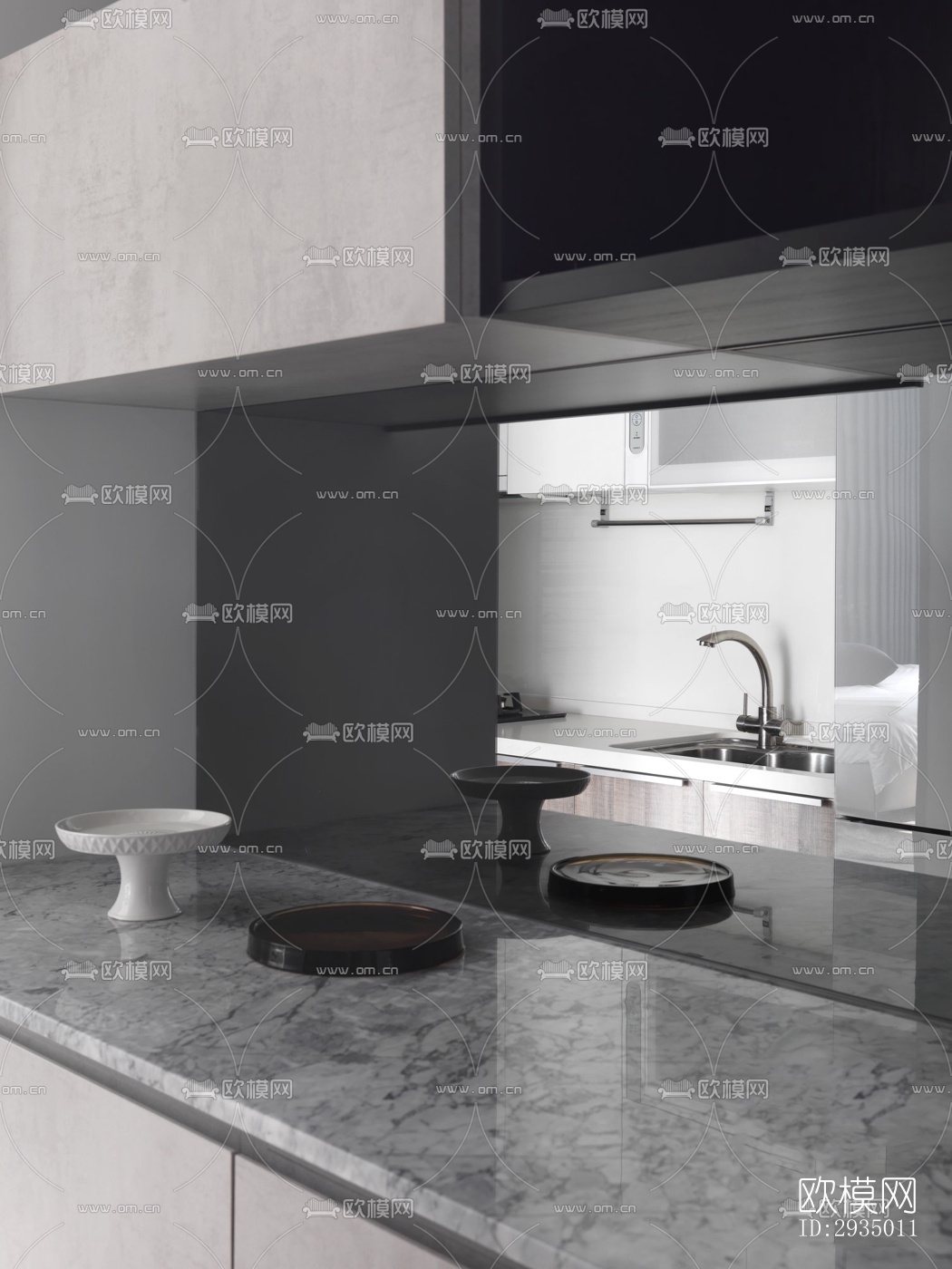 现代平层效果图下载（渲染图11）