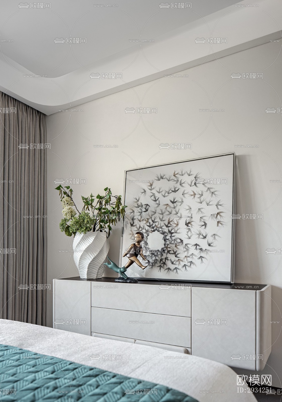 现代复式效果图下载（渲染图11）