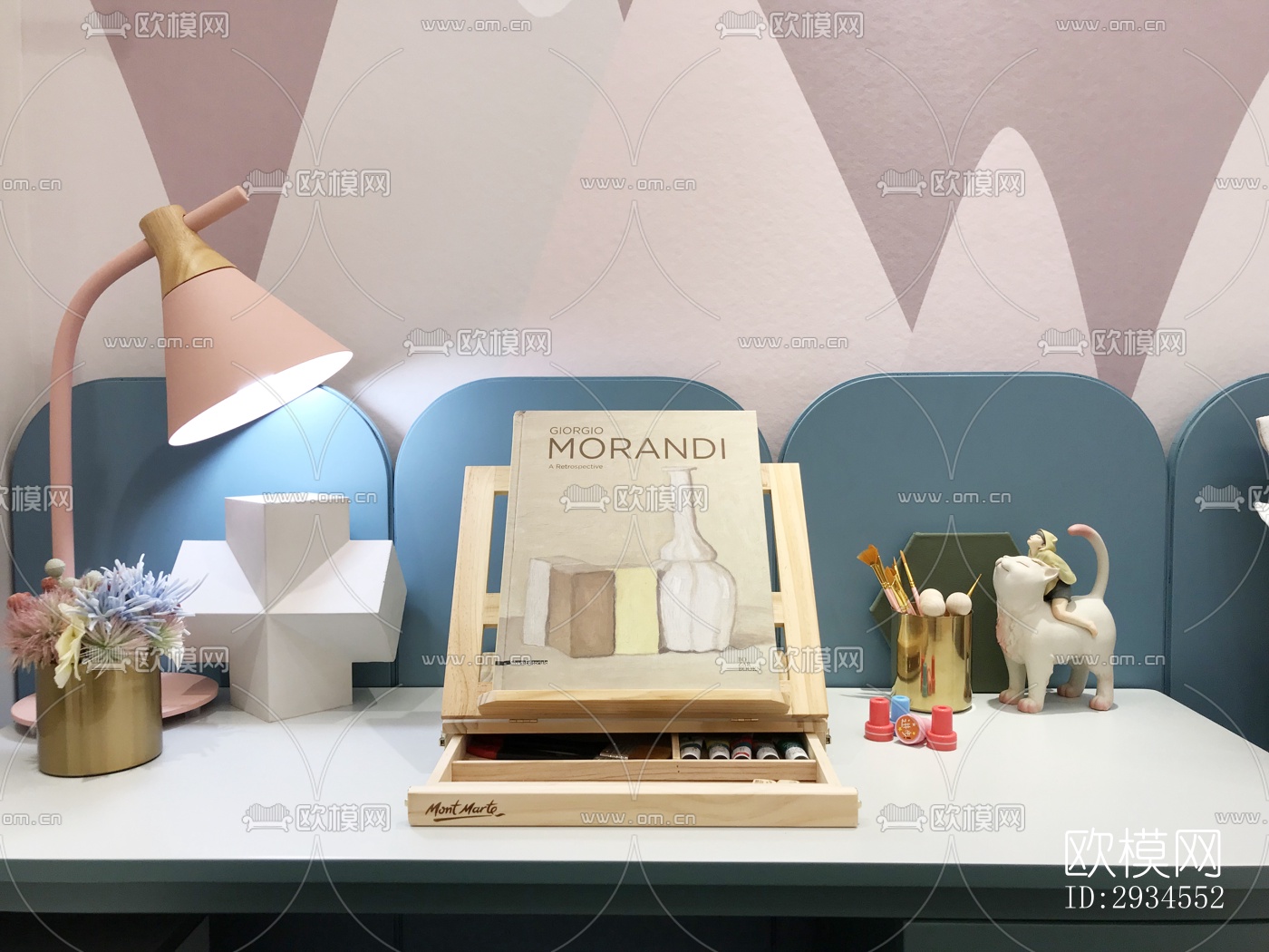 新中式平层效果图下载（渲染图9）