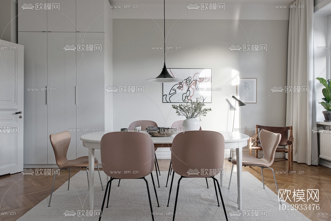 北欧公寓效果图下载（渲染图2）