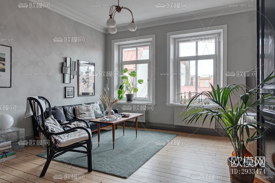 北欧公寓效果图下载（渲染图15）