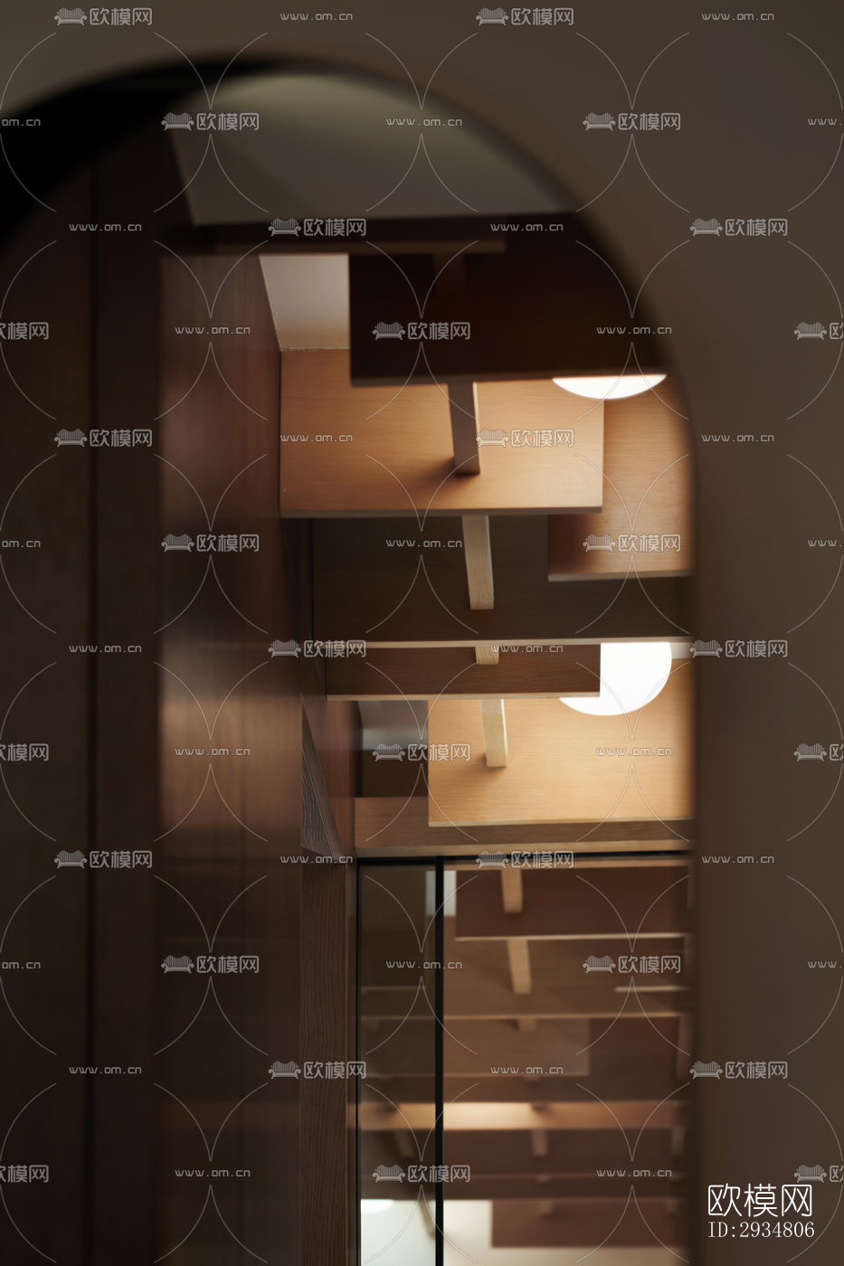 现代平层效果图下载（渲染图14）