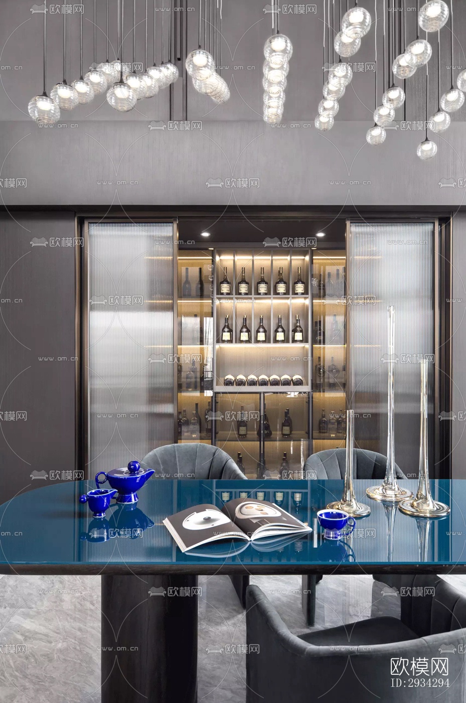 现代复式效果图下载（渲染图3）