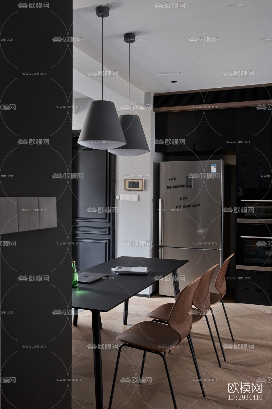 北欧平层效果图下载（渲染图5）