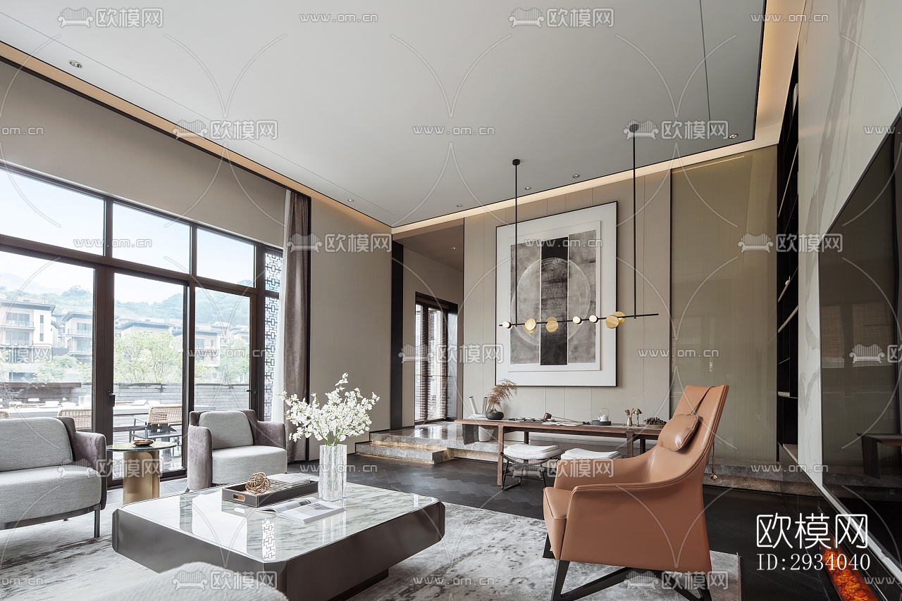 现代别墅效果图下载（渲染图2）