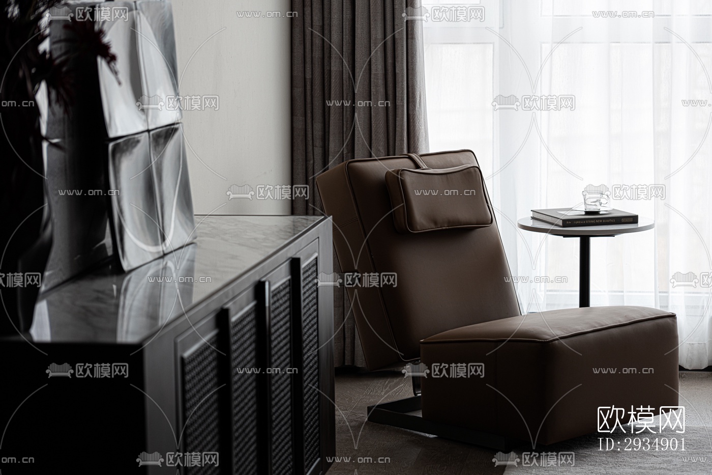 现代平层效果图下载（渲染图9）