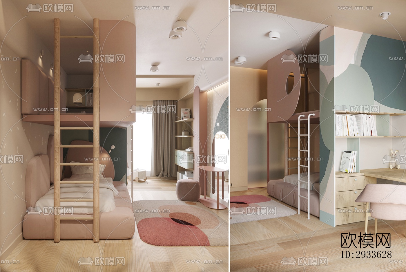 北欧公寓效果图下载（渲染图9）