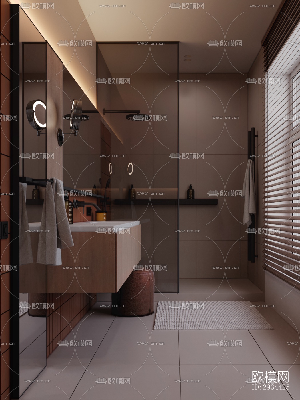 北欧平层效果图下载（渲染图12）