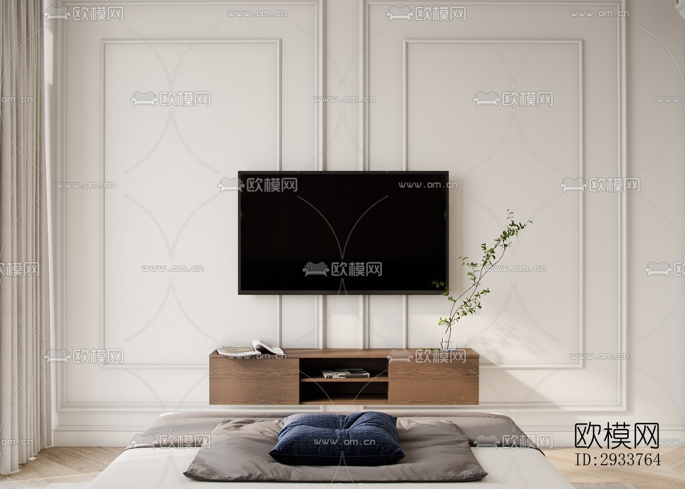 现代公寓效果图下载（渲染图9）