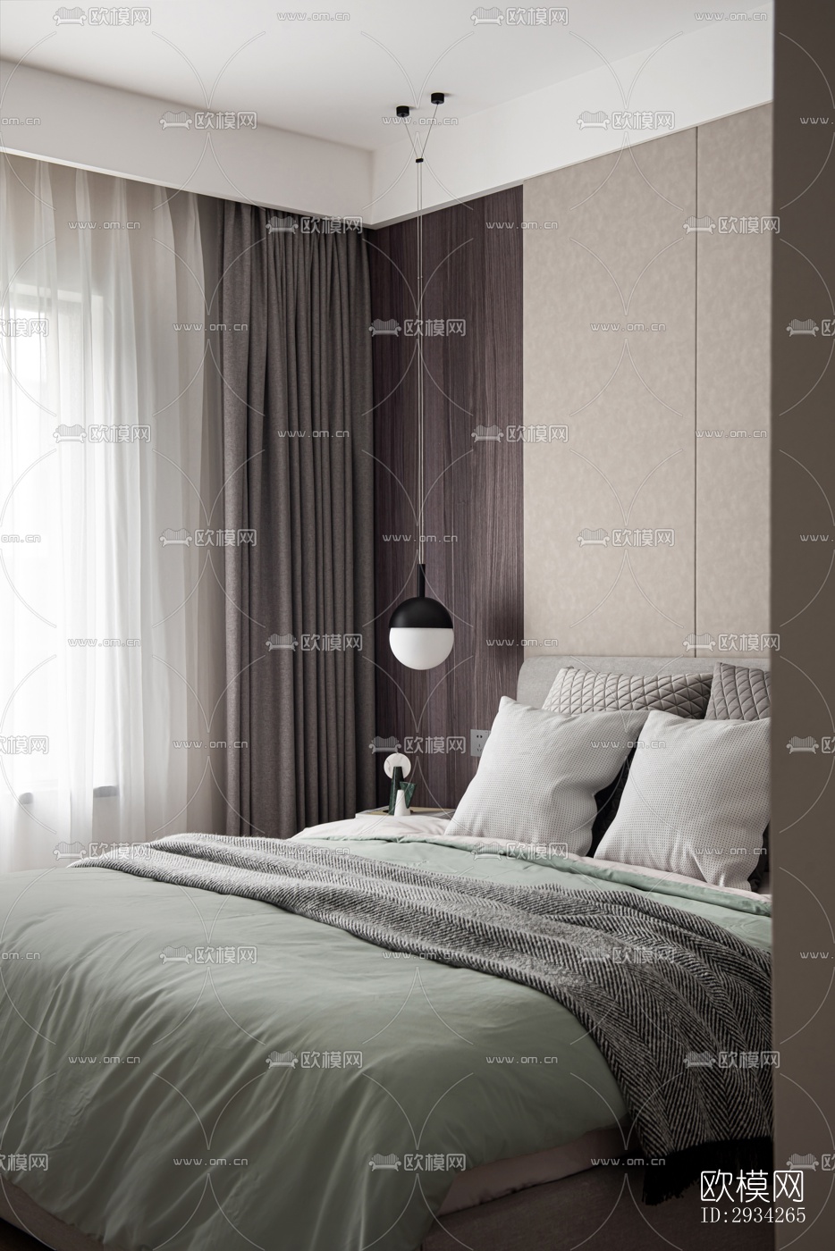 现代复式效果图下载（渲染图5）