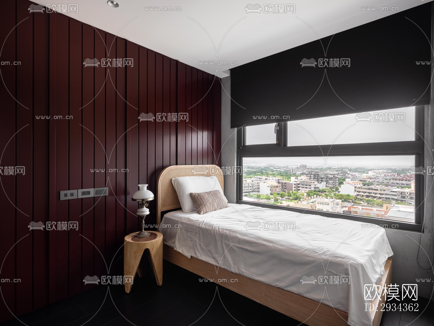 侘寂平层效果图下载（渲染图9）