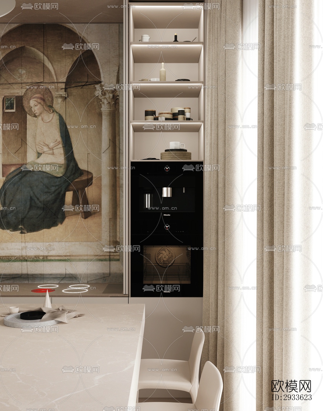 北欧公寓效果图下载（渲染图1）