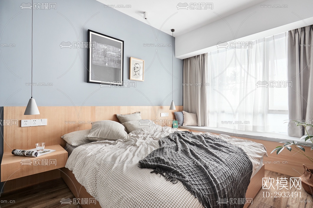 北欧公寓效果图下载（渲染图12）