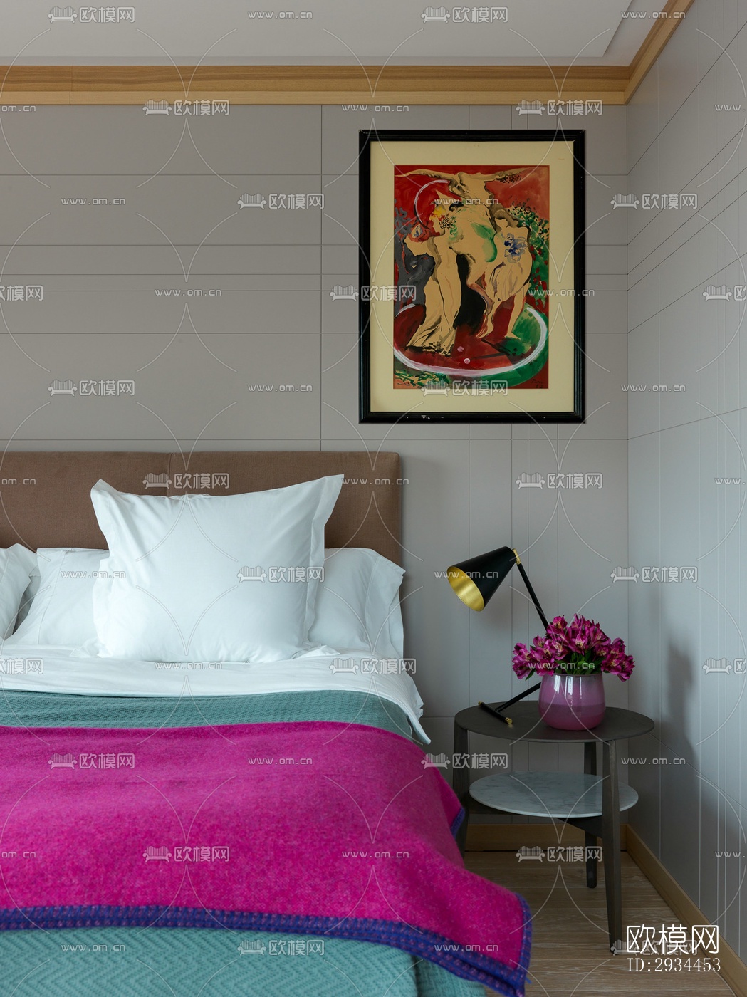 后现代平层效果图下载（渲染图6）