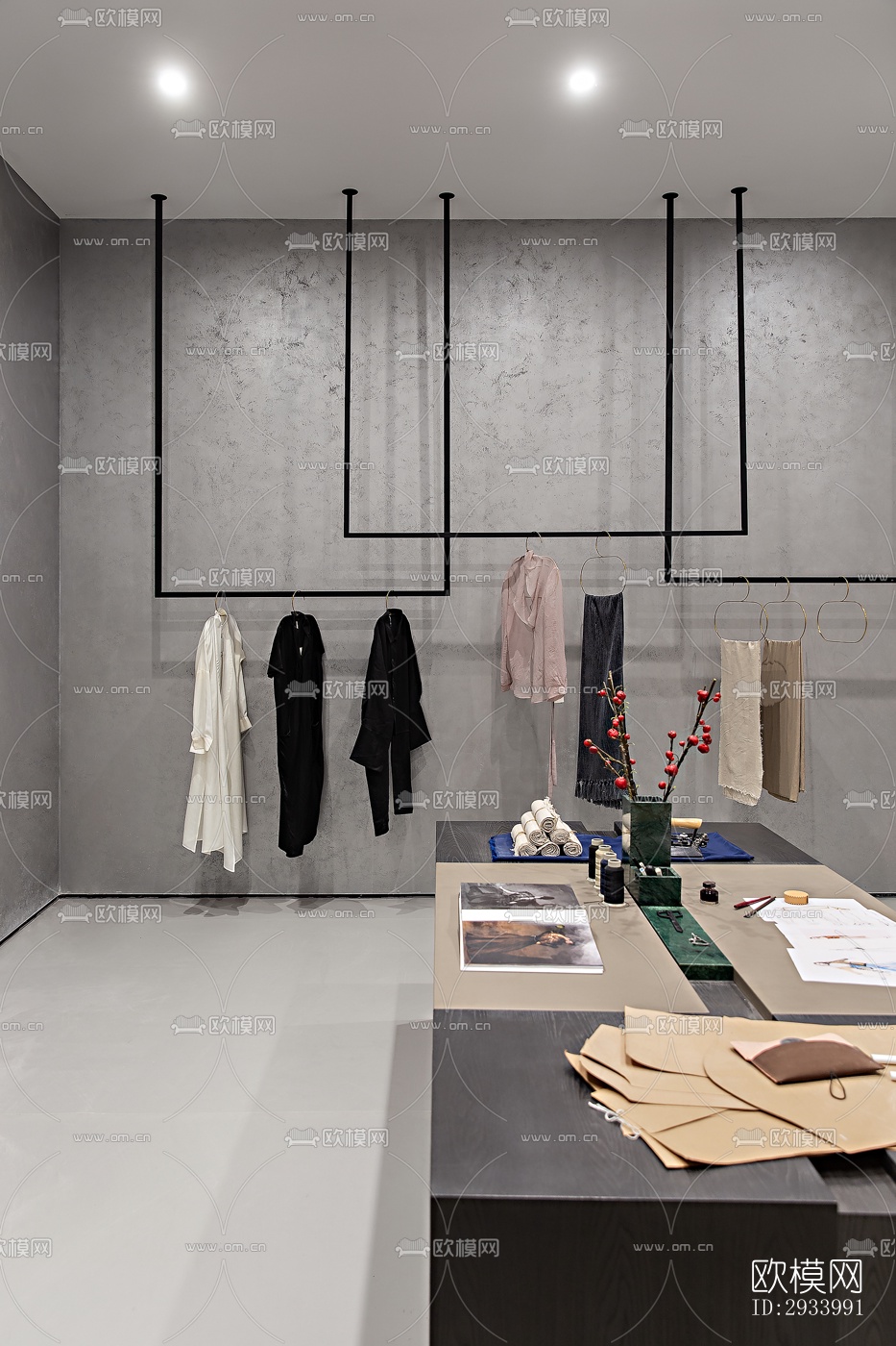 新中式别墅效果图下载（渲染图10）