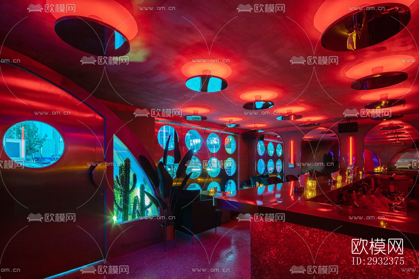 现代酒吧效果图下载（渲染图14）