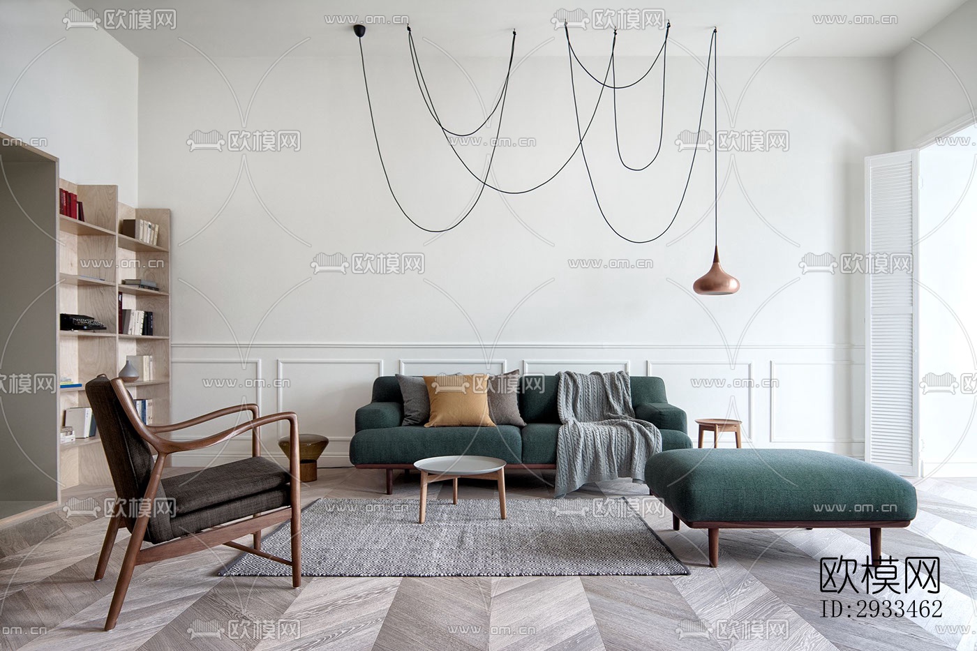 北欧公寓效果图下载（渲染图8）