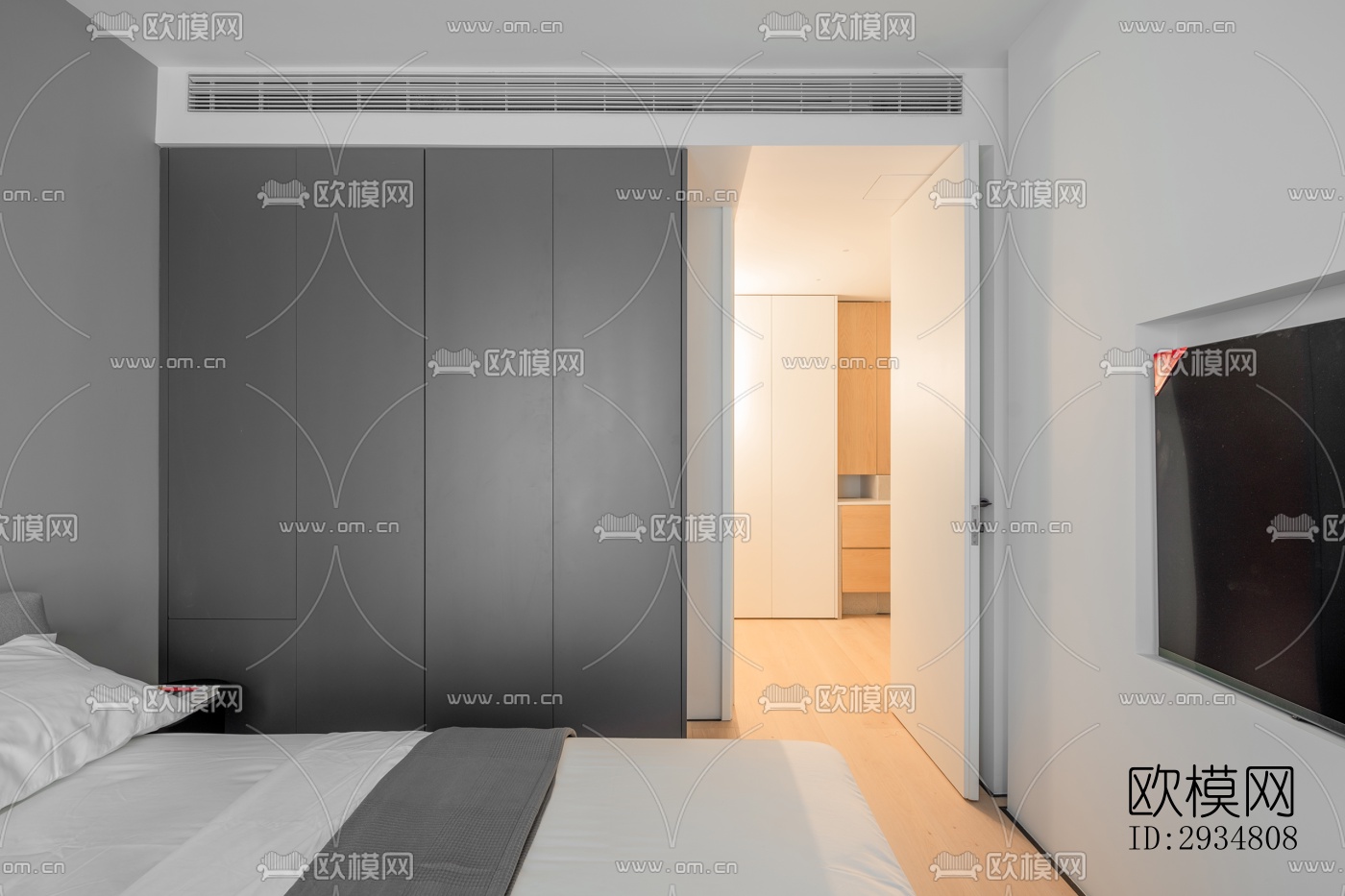 现代平层效果图下载（渲染图2）