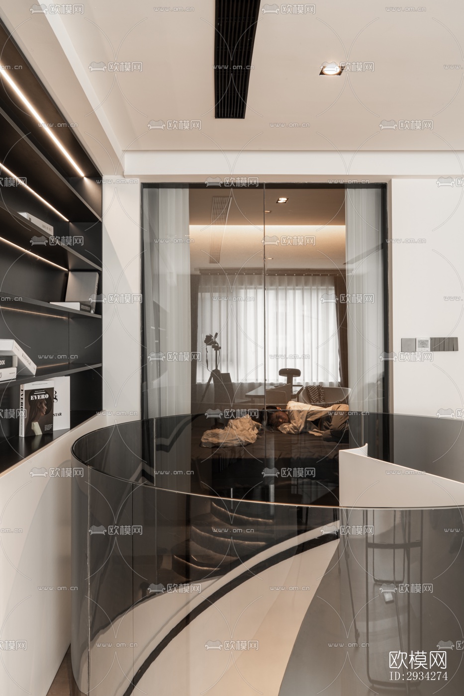 现代复式效果图下载（渲染图8）