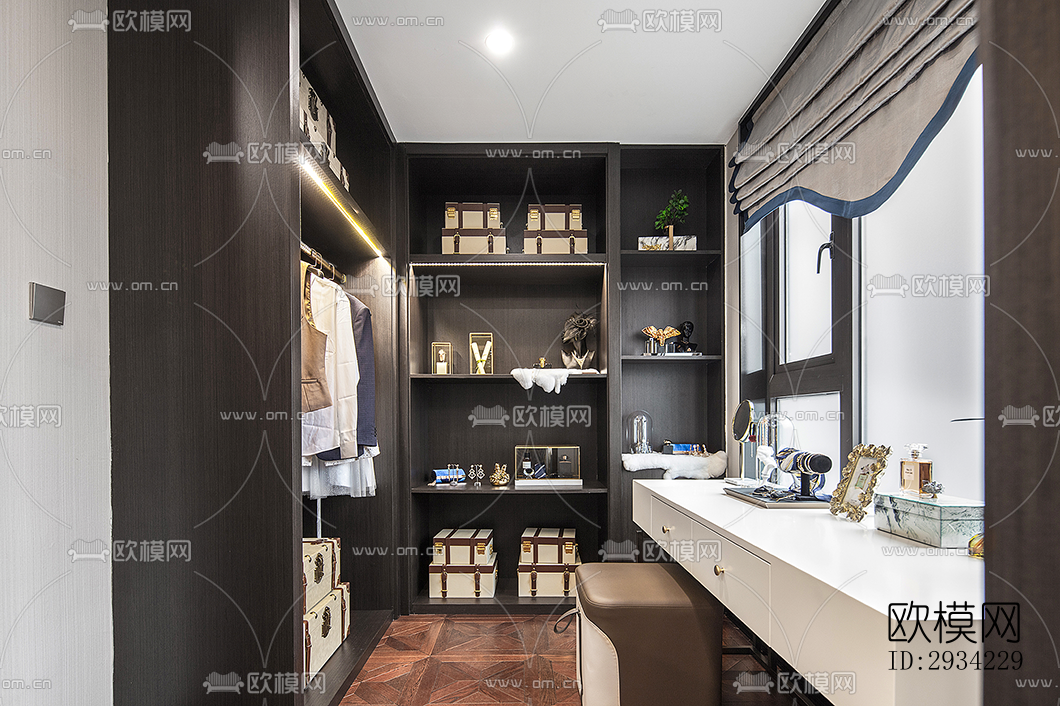 新中式复式效果图下载（渲染图10）