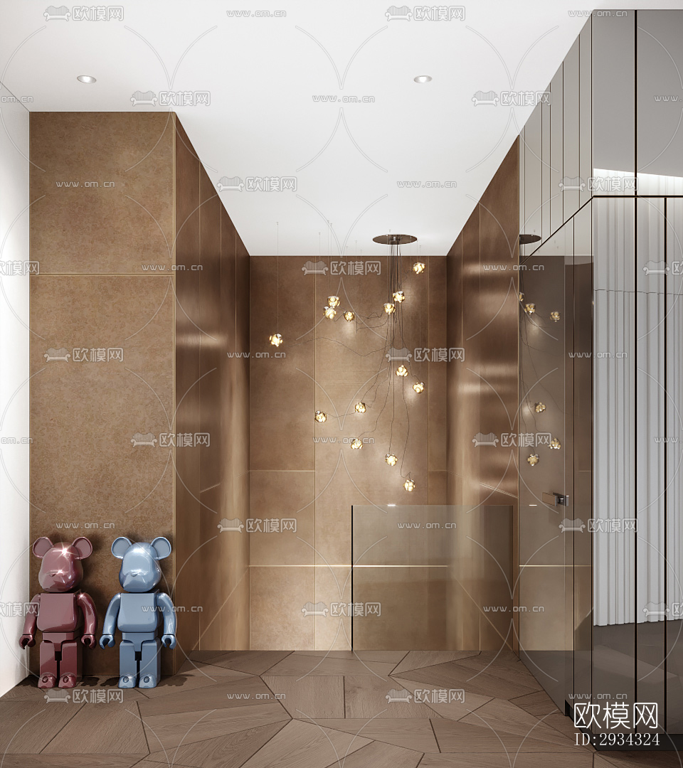 现代复式效果图下载（渲染图8）