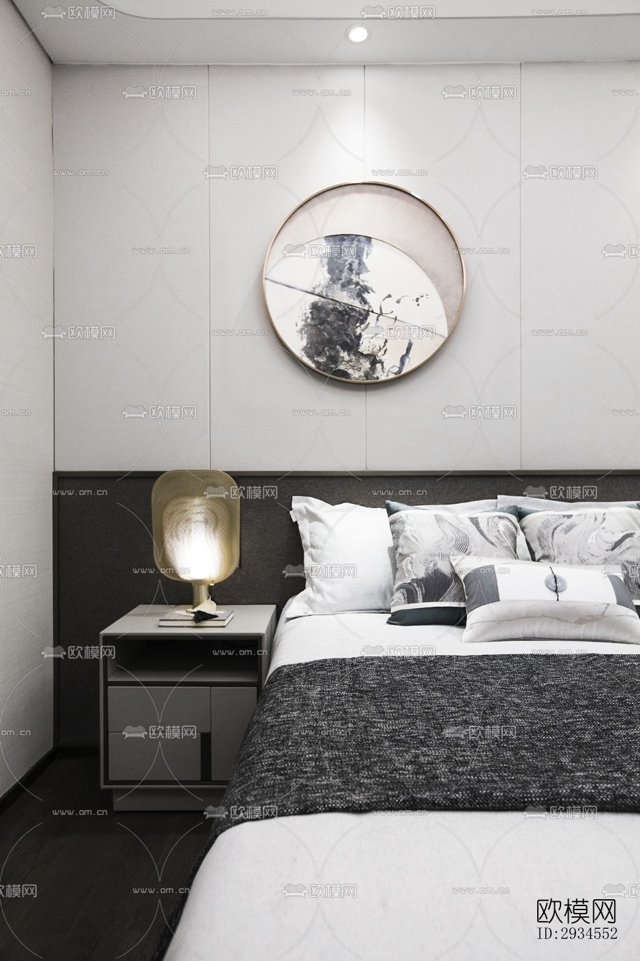 新中式平层效果图下载（渲染图6）