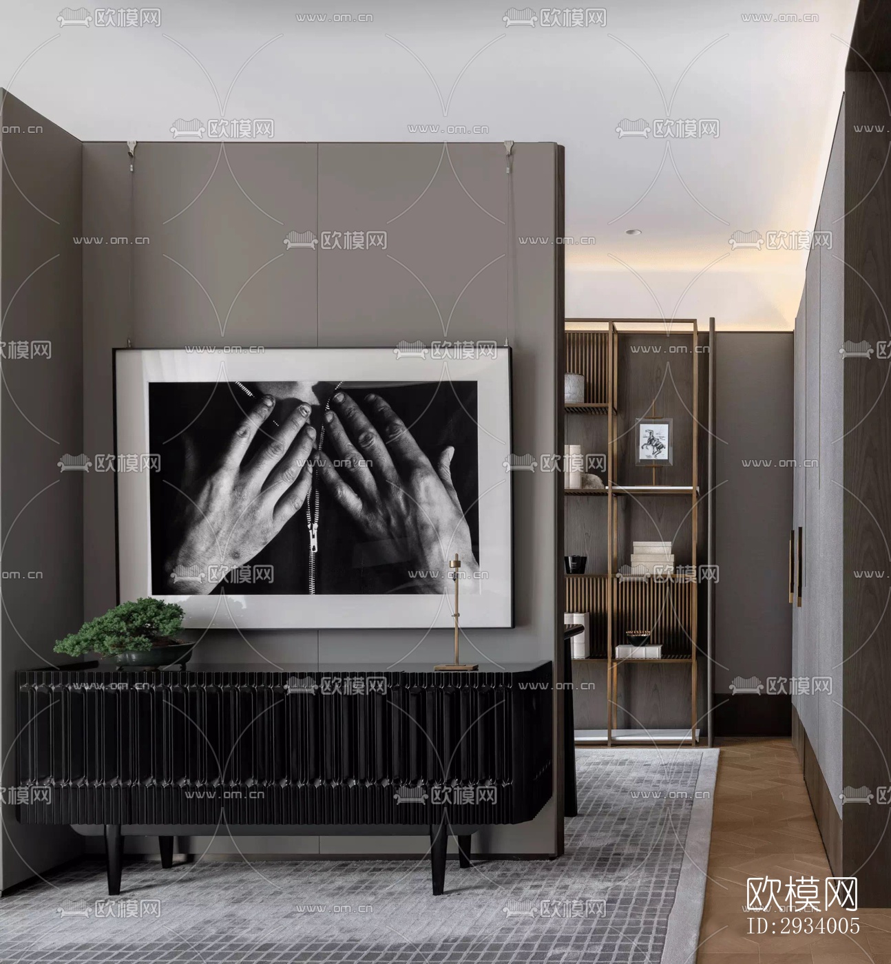 新中式别墅效果图下载（渲染图6）