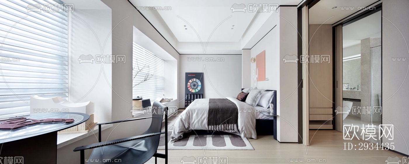 后现代平层效果图下载（渲染图11）