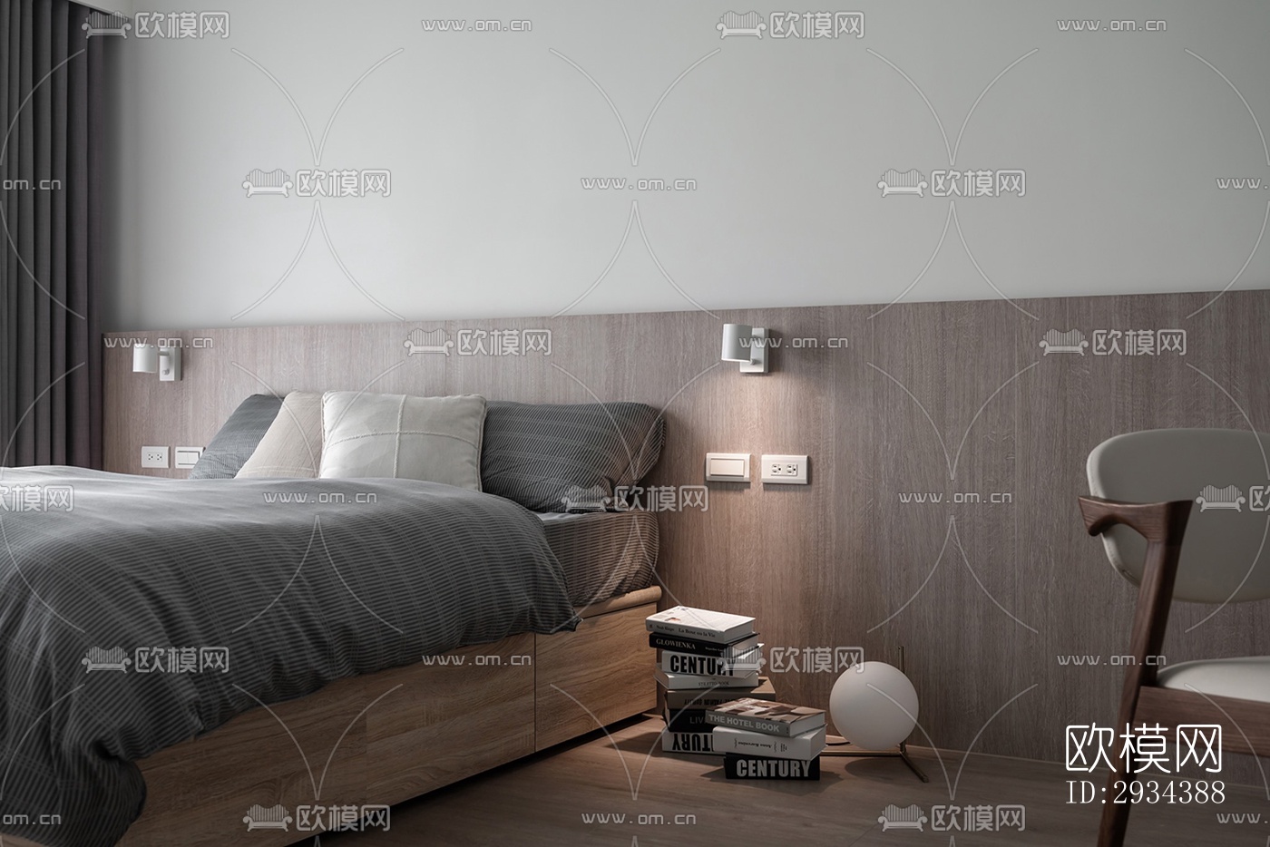 北欧平层效果图下载（渲染图8）