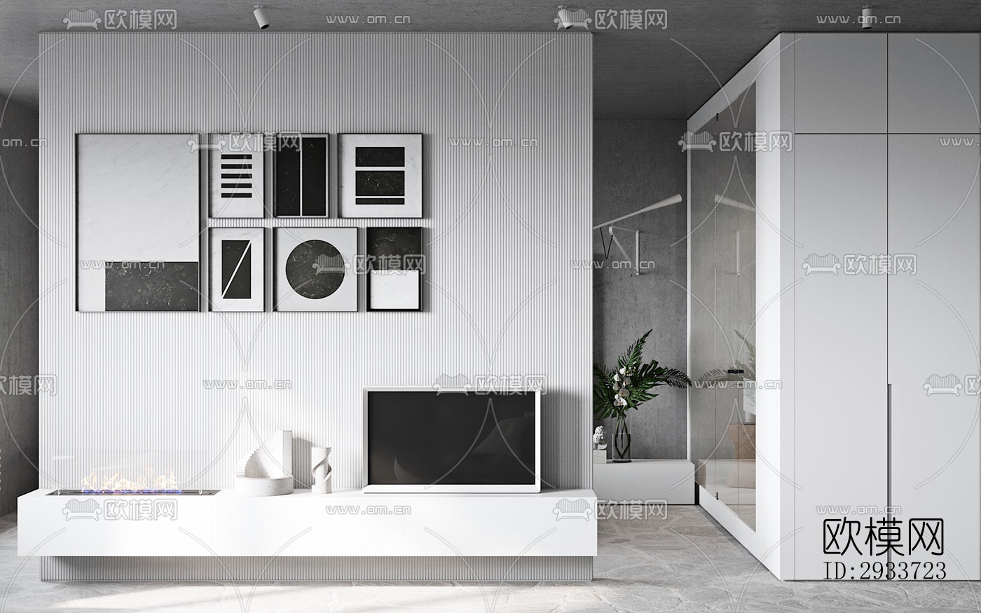 现代公寓效果图下载（渲染图3）