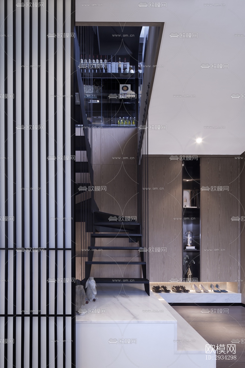 现代复式效果图下载（渲染图8）