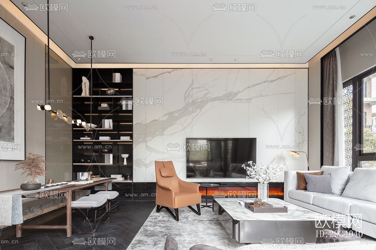 现代别墅效果图下载（渲染图17）