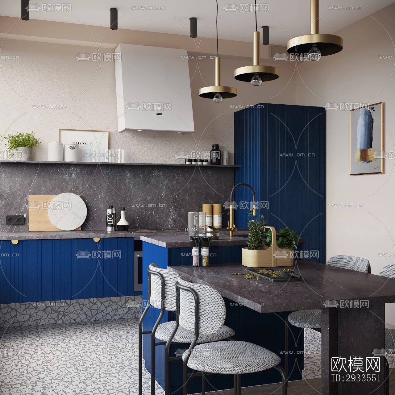 北欧公寓效果图下载（渲染图16）