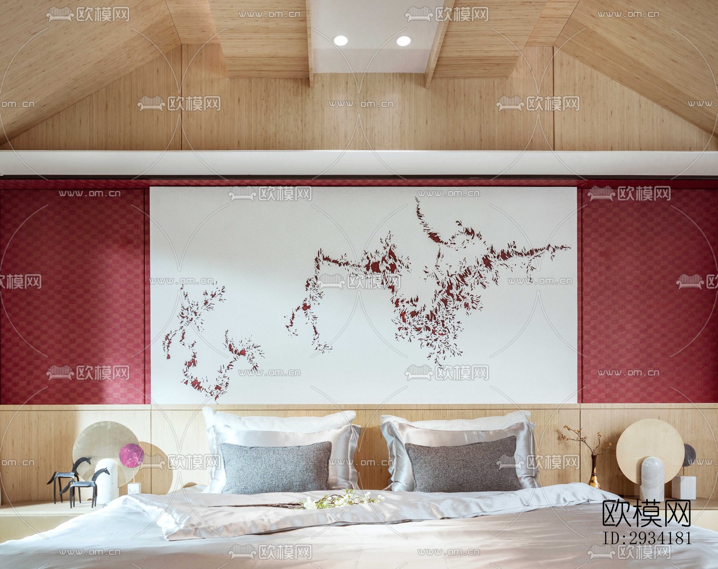 新中式复式效果图下载（渲染图8）