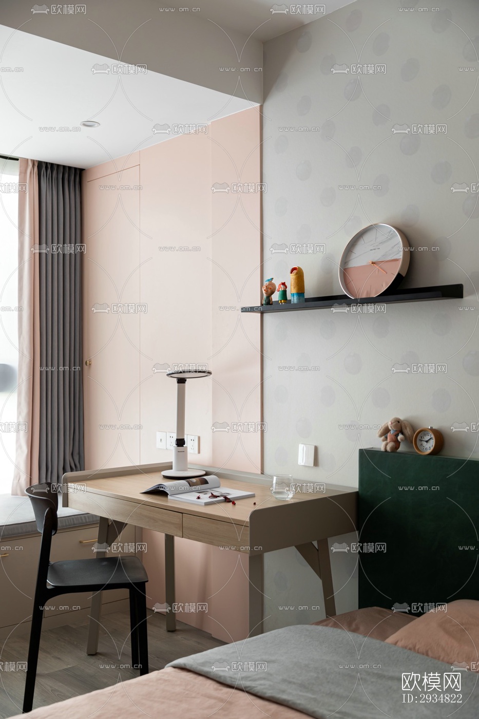 现代平层效果图下载（渲染图14）