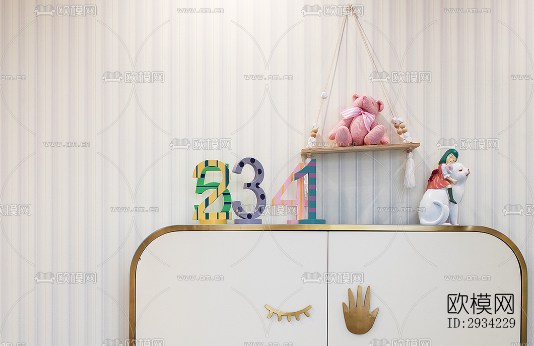 新中式复式效果图下载（渲染图4）